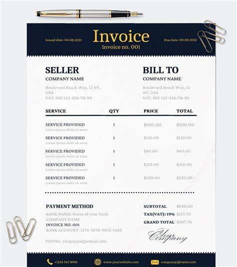 Luxury Invoice Template